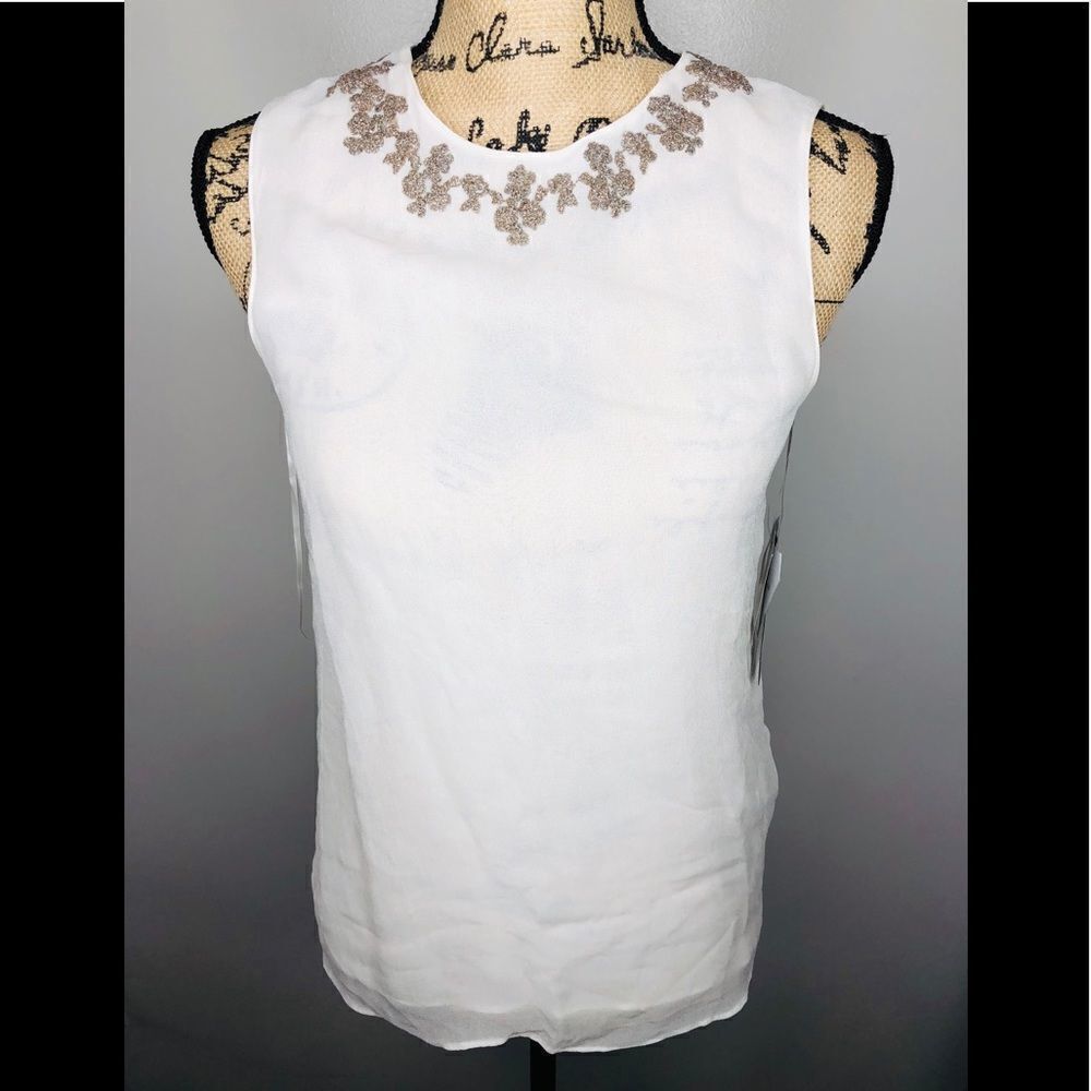 Zara Lightweight embellish Blouse 